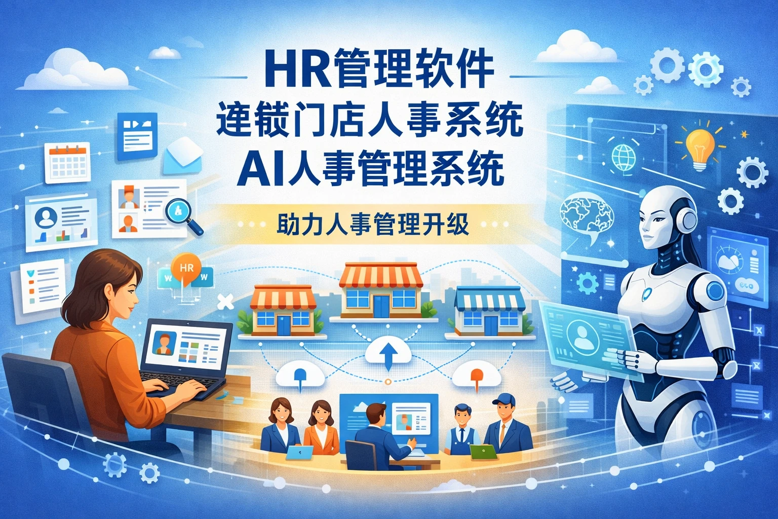 HR管理软件、连锁门店人事系统与AI人事管理系统如何助力人事管理升级