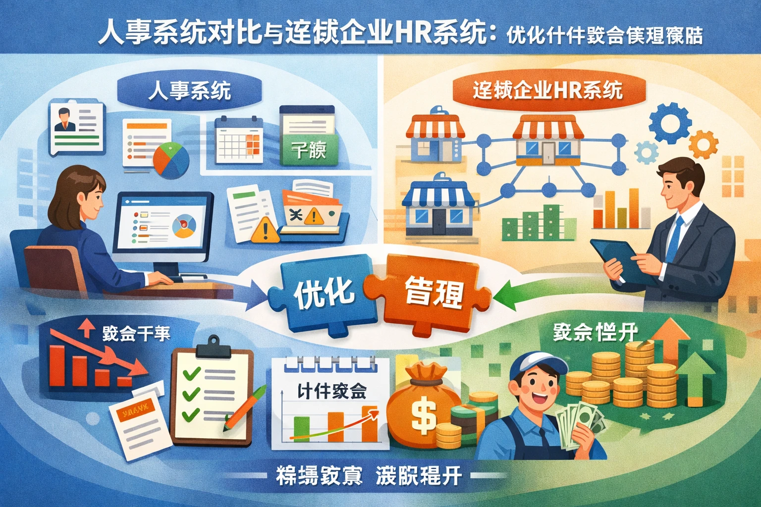 人事系统对比与连锁企业HR系统：优化计件奖金管理策略