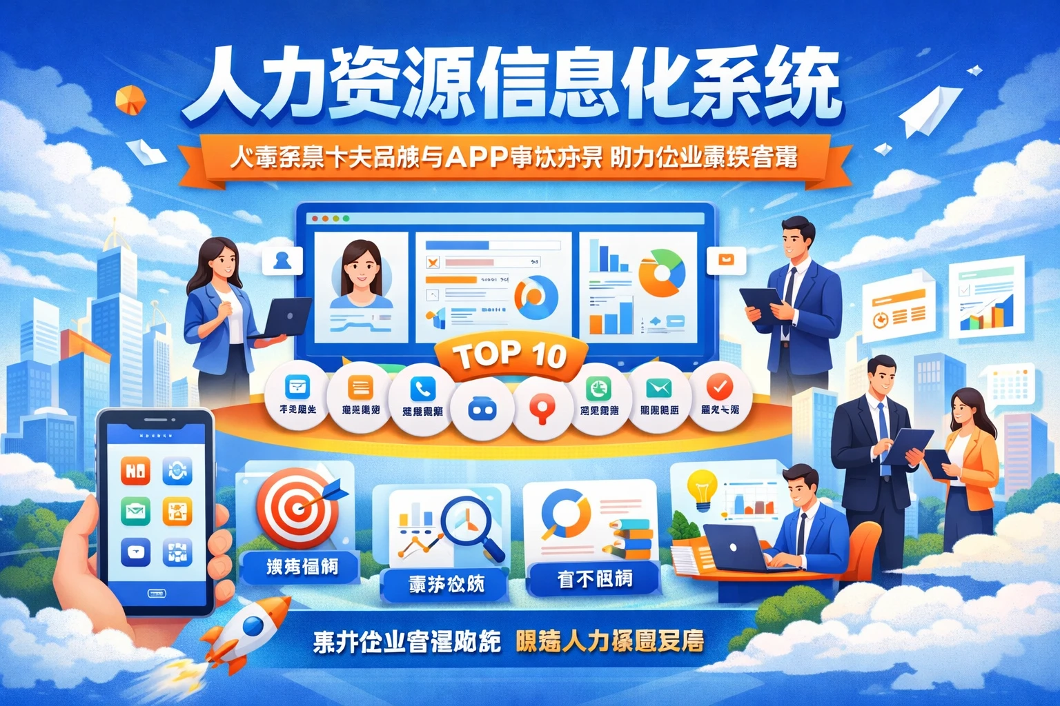 人力资源信息化系统：人事系统十大品牌与APP解决方案助力企业高效管理