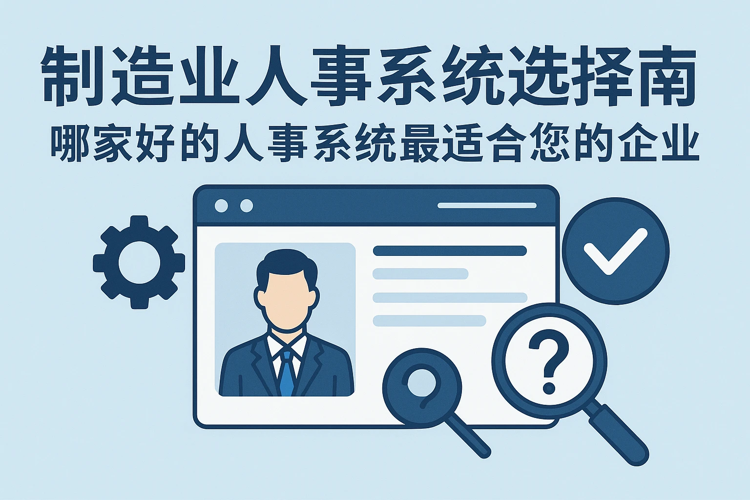 制造业人事系统选择指南：哪家好的人事系统最适合您的企业