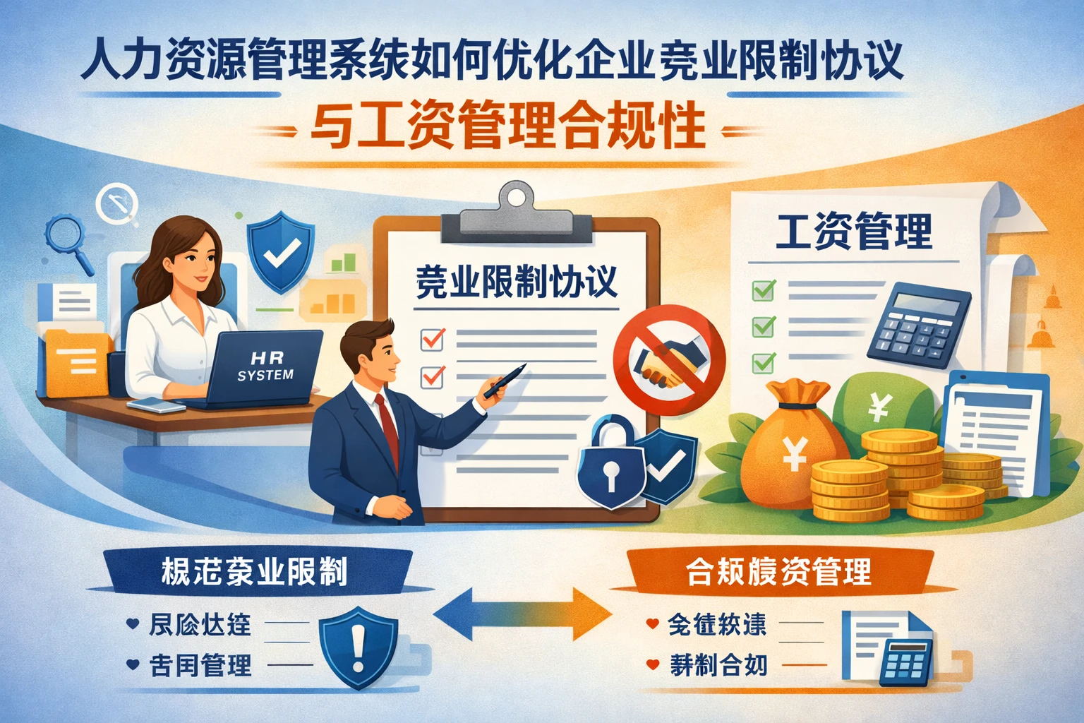 人力资源管理系统如何优化企业竞业限制协议与工资管理合规性