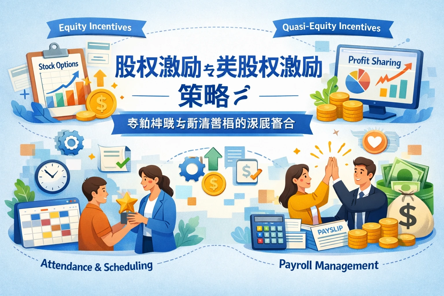 人力资源管理系统下的股权激励与类股权激励策略：考勤排班与薪资管理的深度整合