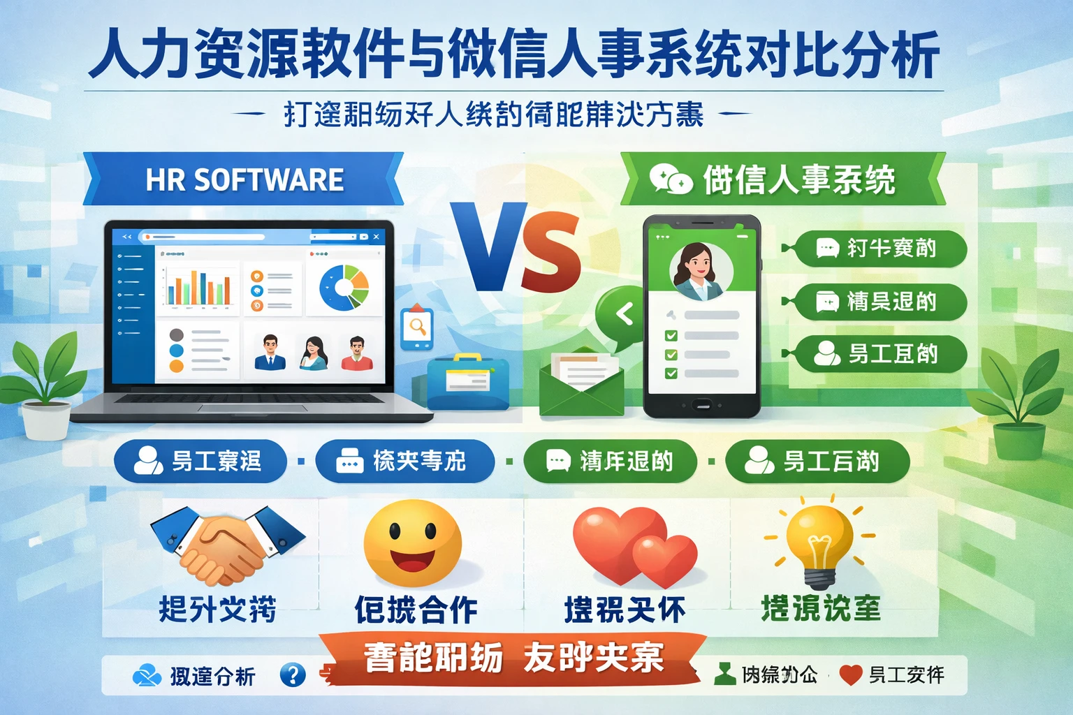 人力资源软件与微信人事系统对比分析:打造职场好人缘的智能解决方案