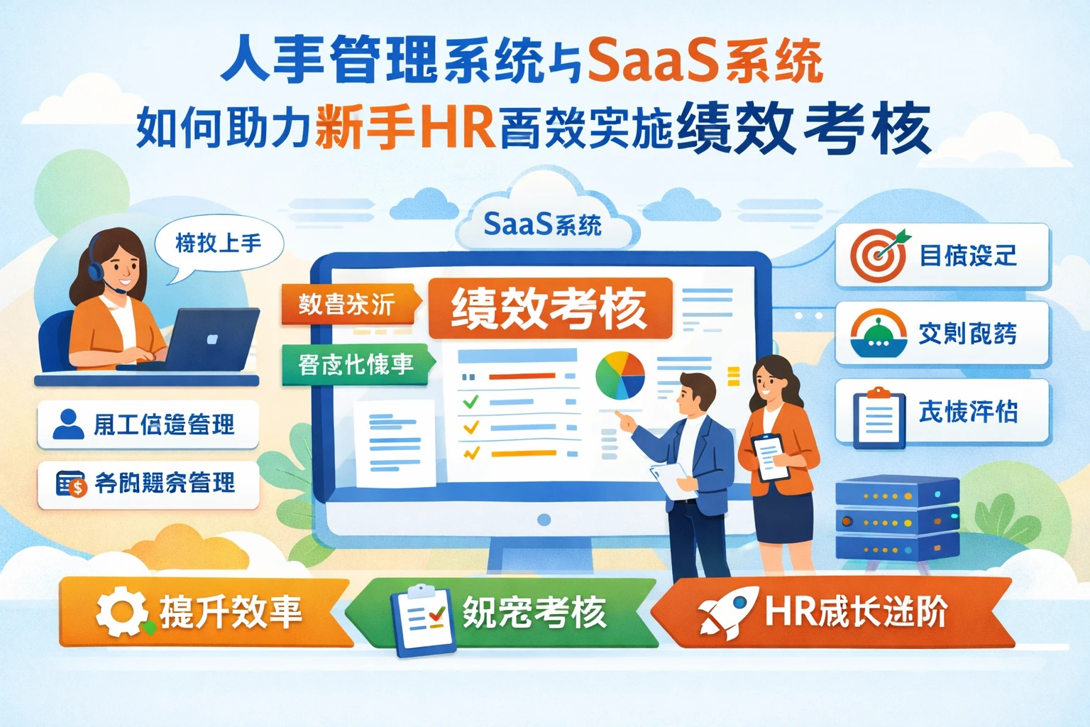 人事管理系统与SaaS系统如何助力新手HR高效实施绩效考核