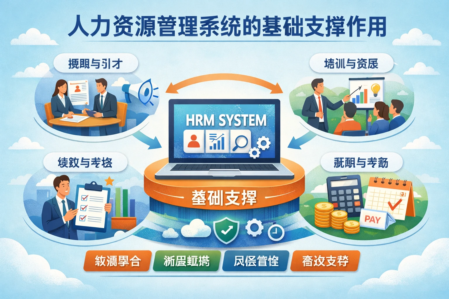 人力资源管理系统的基础支撑作用