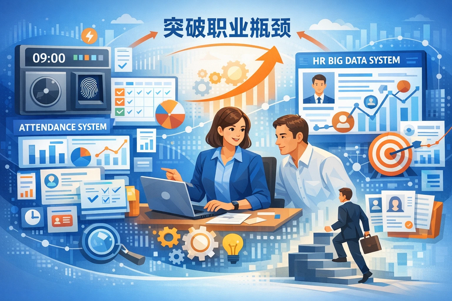 HR管理软件如何通过考勤系统与人事大数据系统助力招聘专家突破职业瓶颈