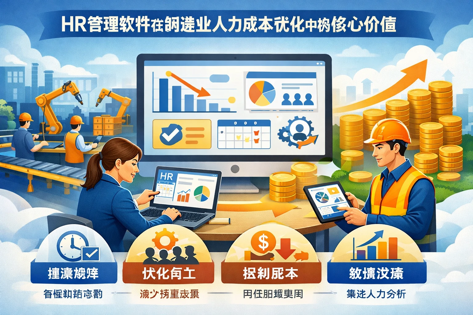 HR管理软件在制造业人力成本优化中的核心价值