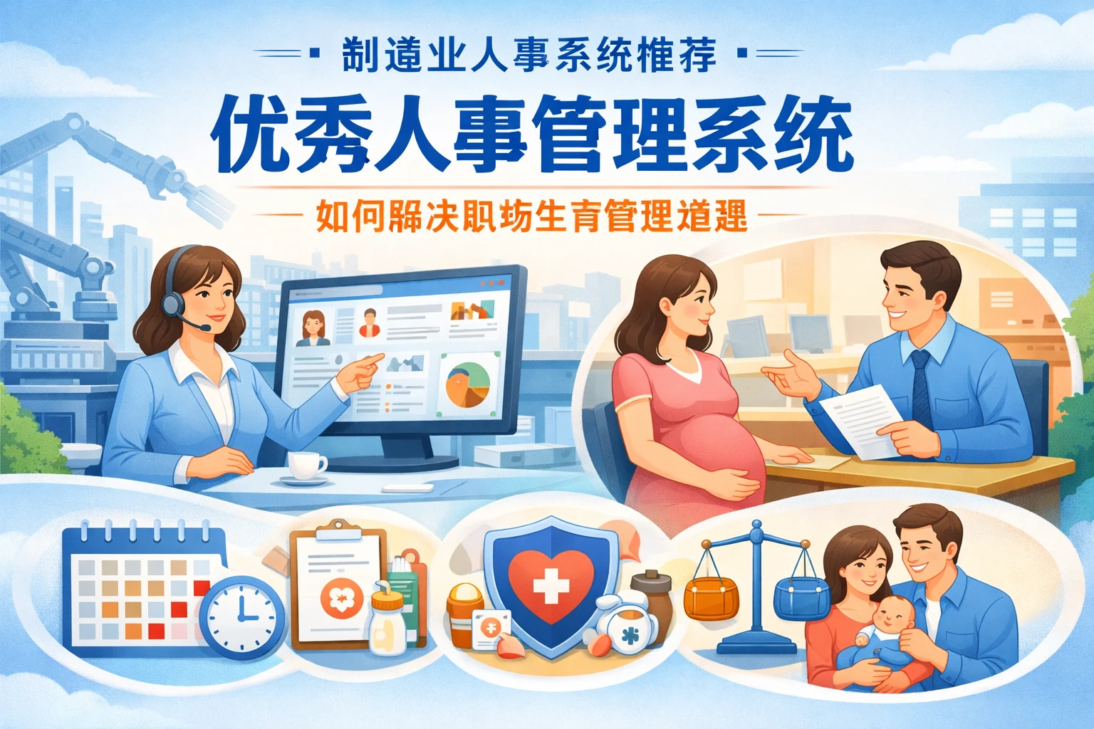 制造业人事系统推荐：优秀人事管理系统如何解决职场生育管理难题