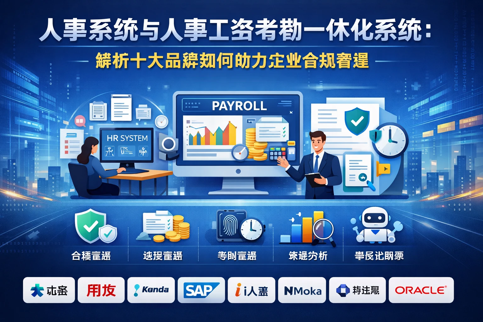 人事系统与人事工资考勤一体化系统：解析十大品牌如何助力企业合规管理