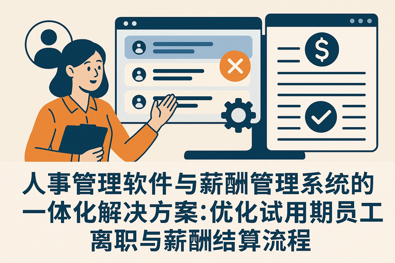 人事管理软件与薪酬管理系统的一体化解决方案:优化试用期员工离职与薪酬结算流程