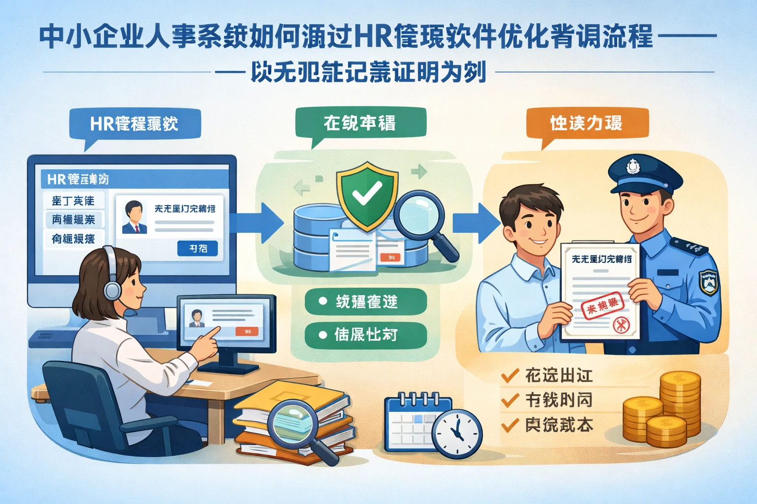 中小企业人事系统如何通过HR管理软件优化背调流程——以无犯罪记录证明为例