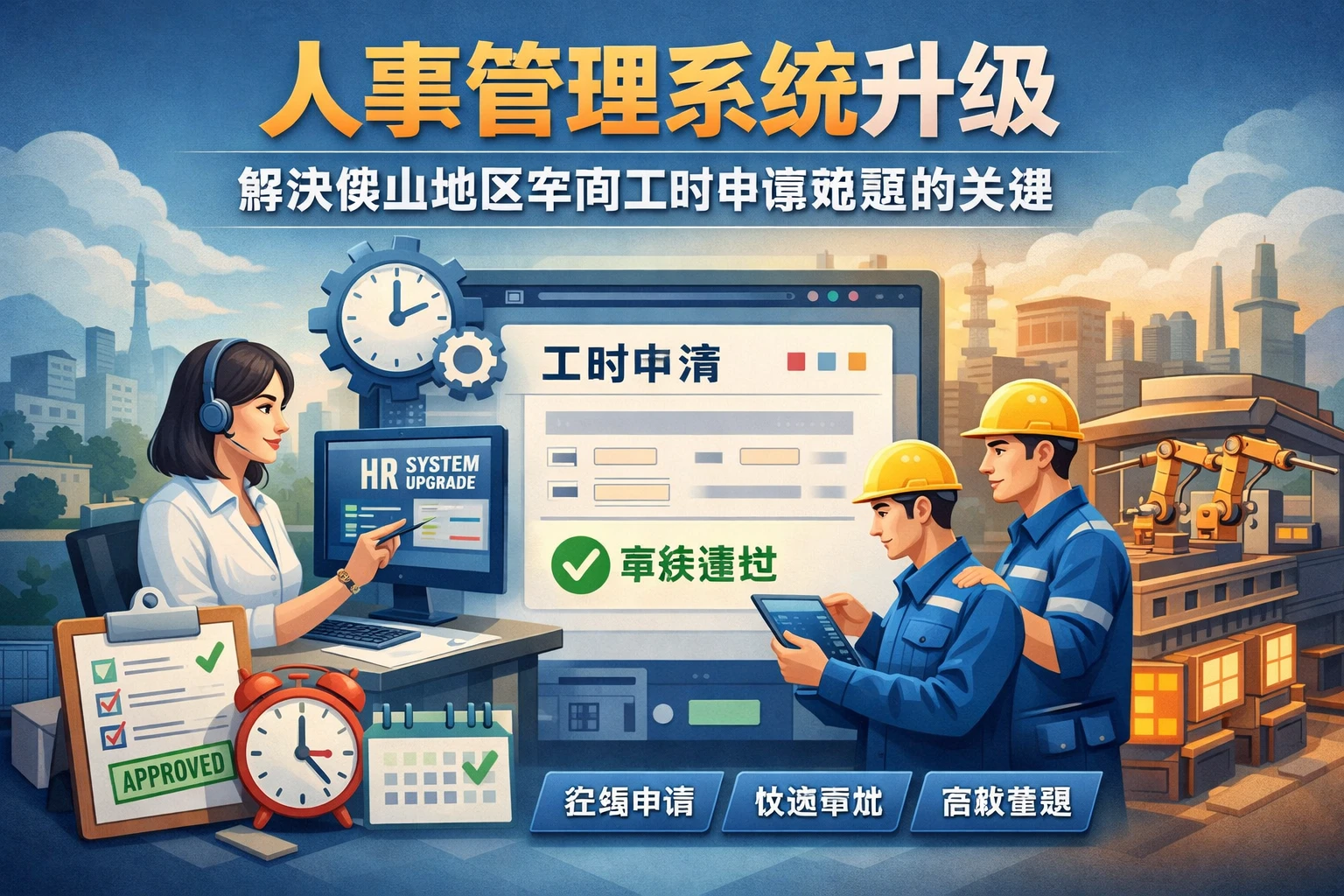 人事管理系统升级：解决佛山地区车间工时申请难题的关键