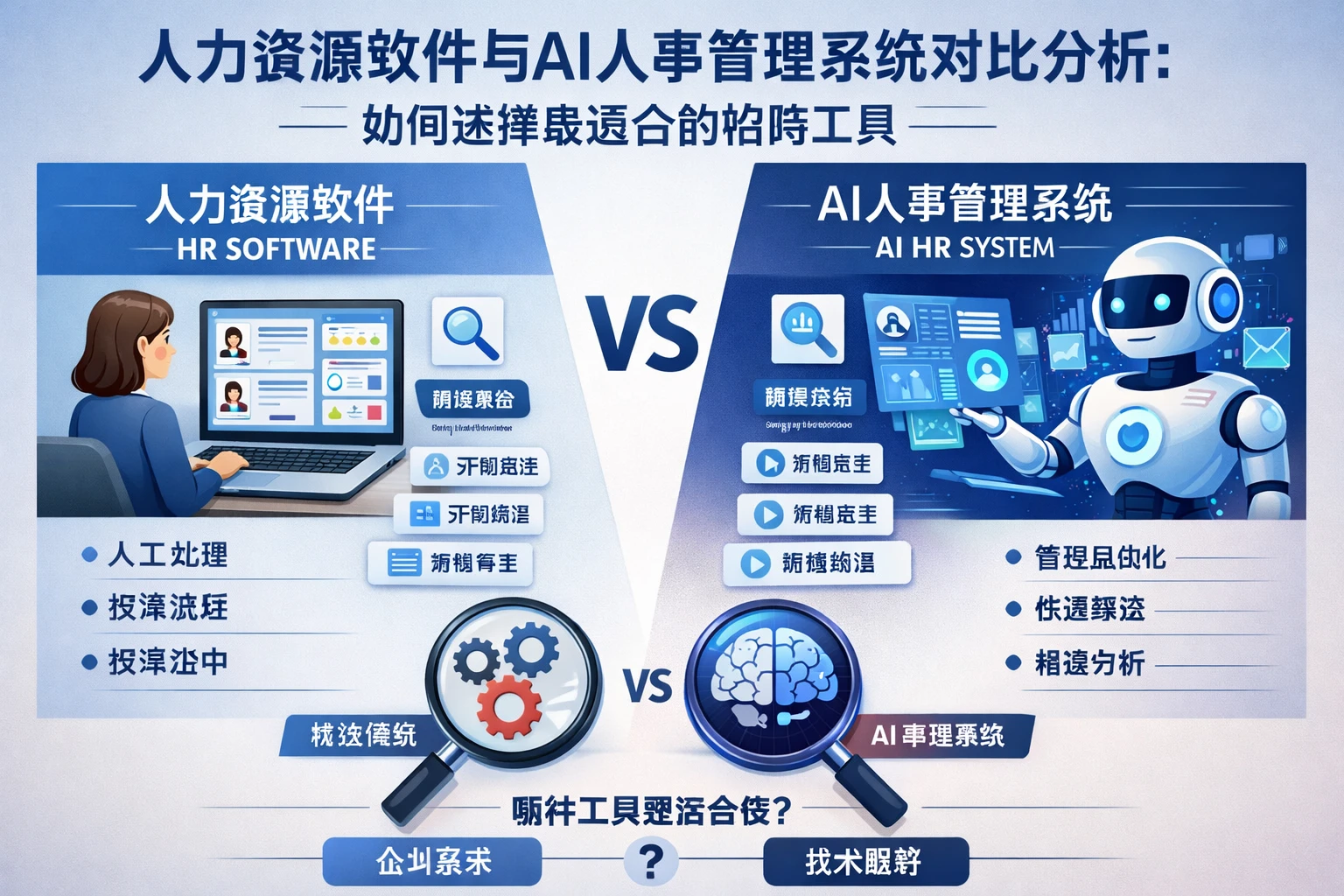 人力资源软件与AI人事管理系统对比分析：如何选择最适合的招聘工具
