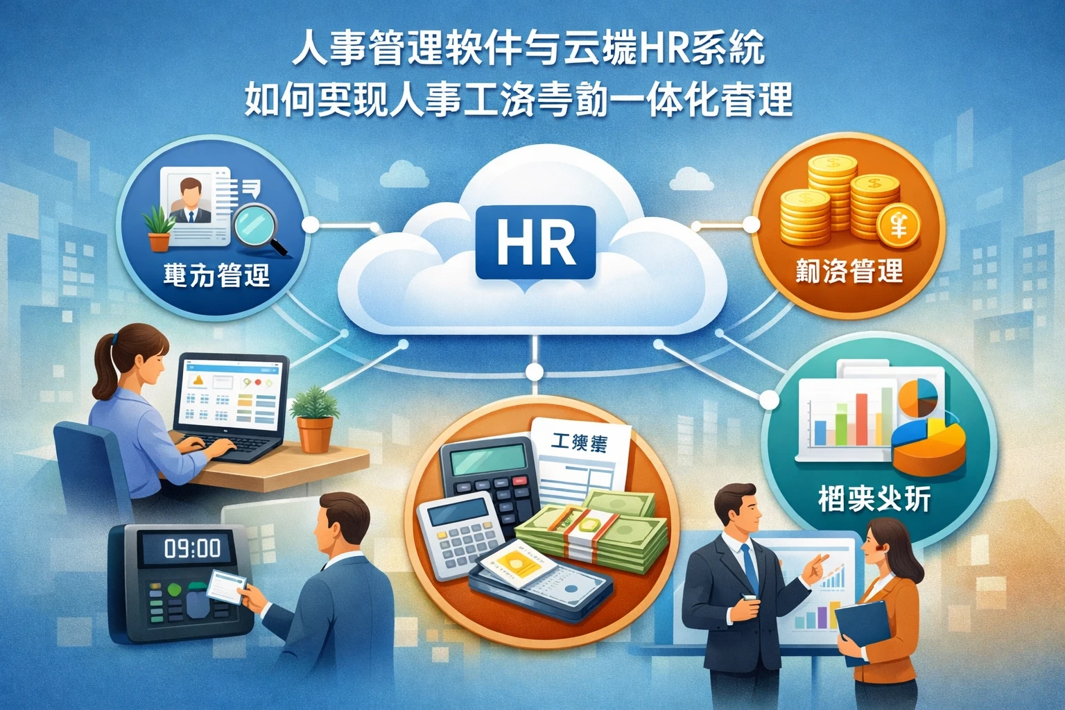 人事管理软件与云端HR系统如何实现人事工资考勤一体化管理