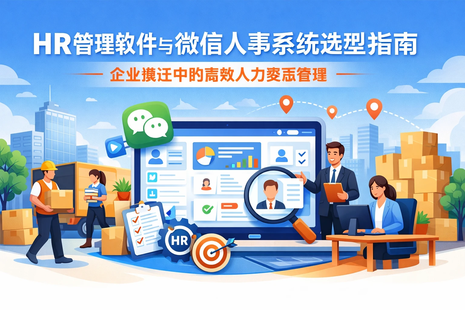 HR管理软件与微信人事系统选型指南：企业搬迁中的高效人力资源管理