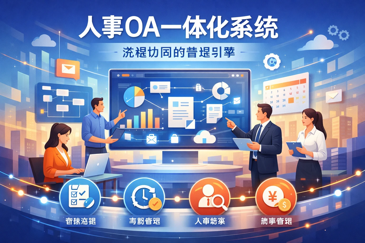 人事OA一体化系统:流程协同的管理引擎