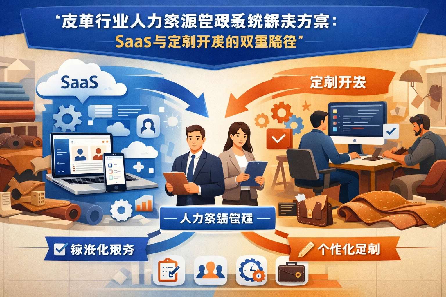 皮革行业人力资源管理系统解决方案：SaaS与定制开发的双重路径