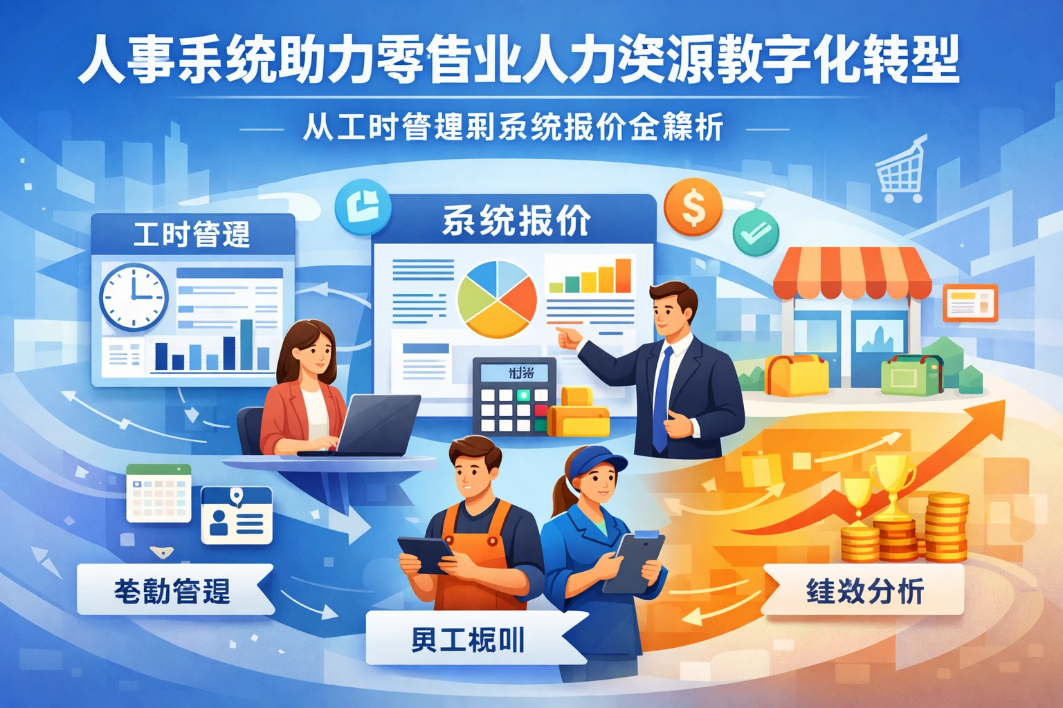 人事系统助力零售业人力资源数字化转型：从工时管理到系统报价全解析