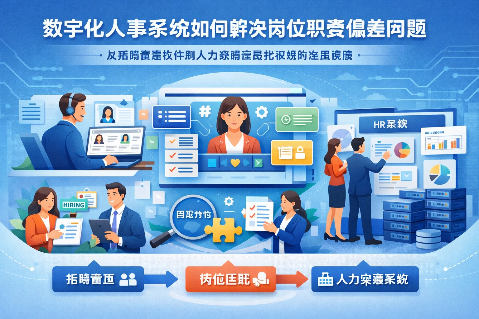 数字化人事系统如何解决岗位职责偏差问题——从招聘管理软件到人力资源信息化系统的全面保障