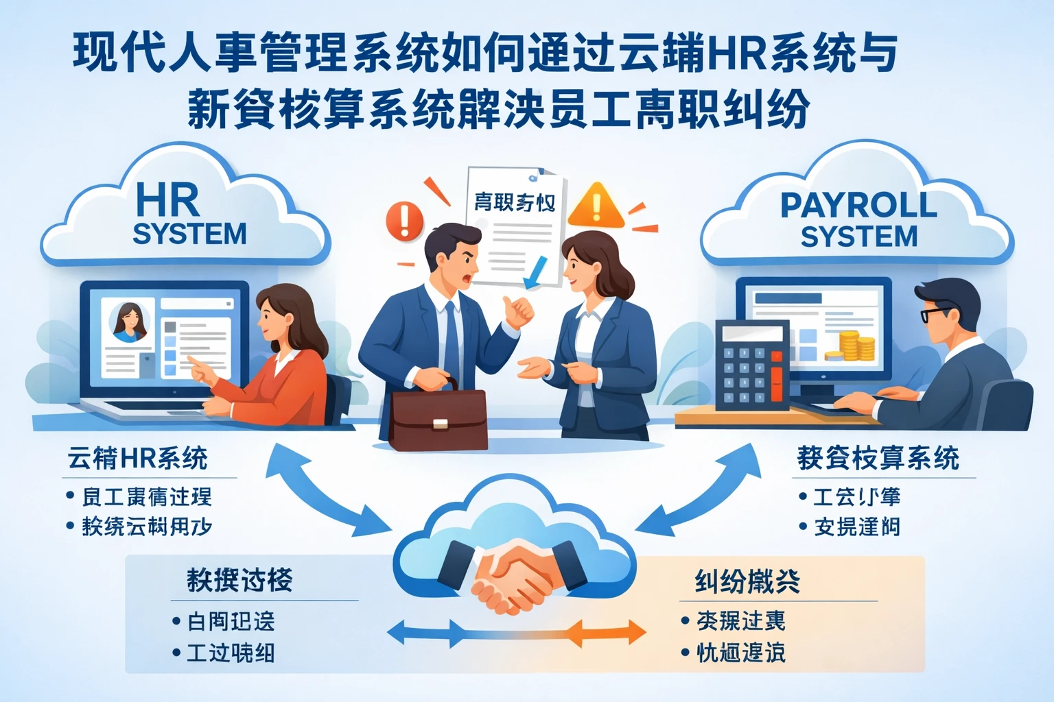 现代人事管理系统如何通过云端HR系统与薪资核算系统解决员工离职纠纷