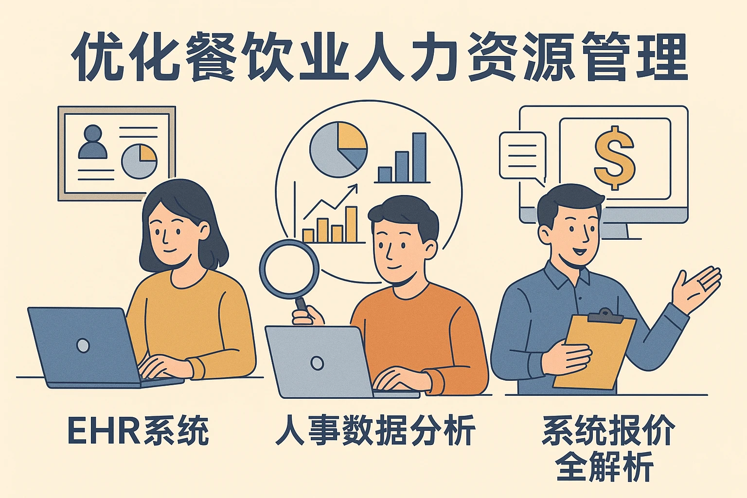 优化餐饮业人力资源管理：EHR系统、人事数据分析与系统报价全解析