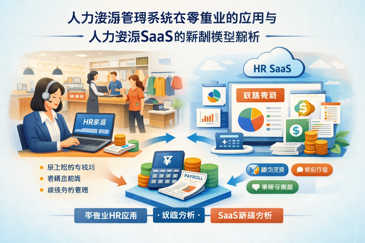 人力资源管理系统在零售业的应用与人力资源SaaS的薪酬模型解析