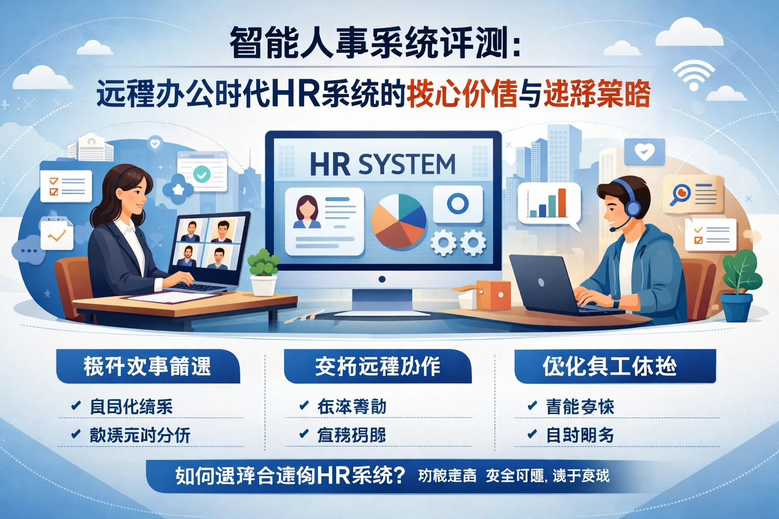 智能人事系统评测:远程办公时代HR系统的核心价值与选择策略