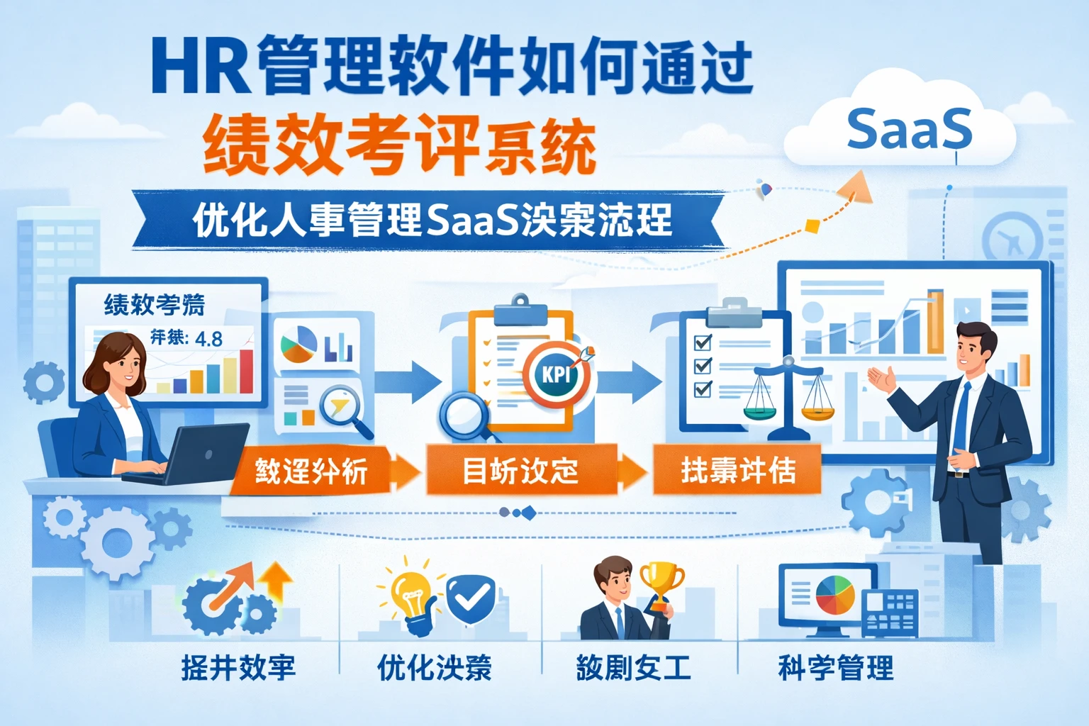 HR管理软件如何通过绩效考评系统优化人事管理SaaS决策流程