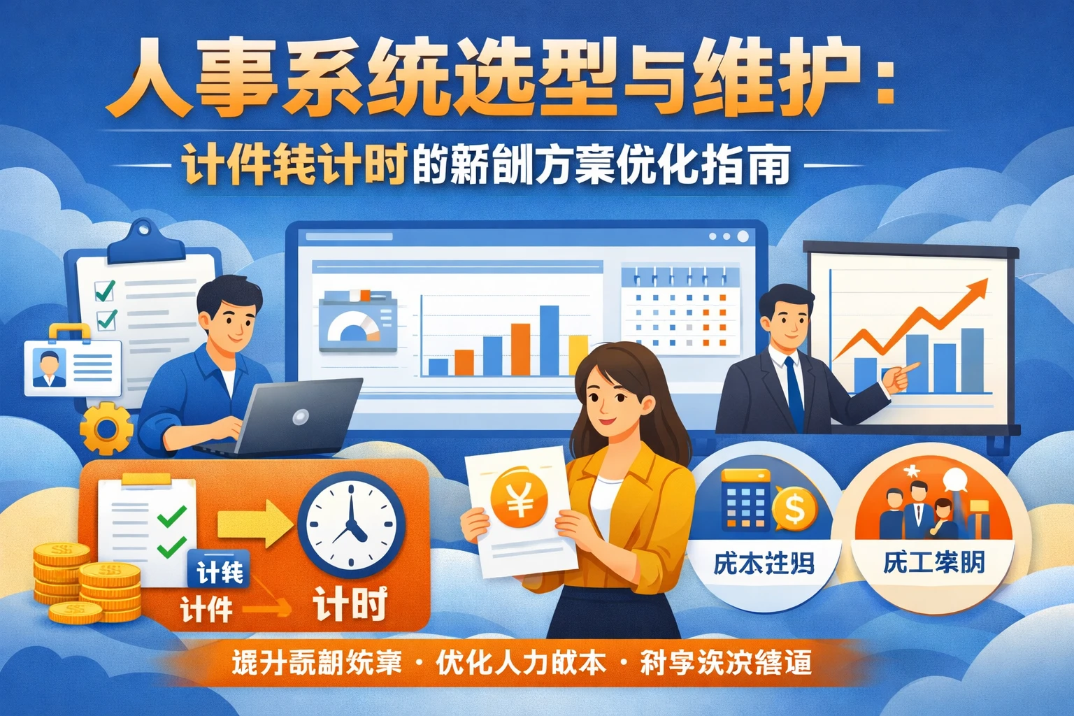 人事系统选型与维护:计件转计时的薪酬方案优化指南