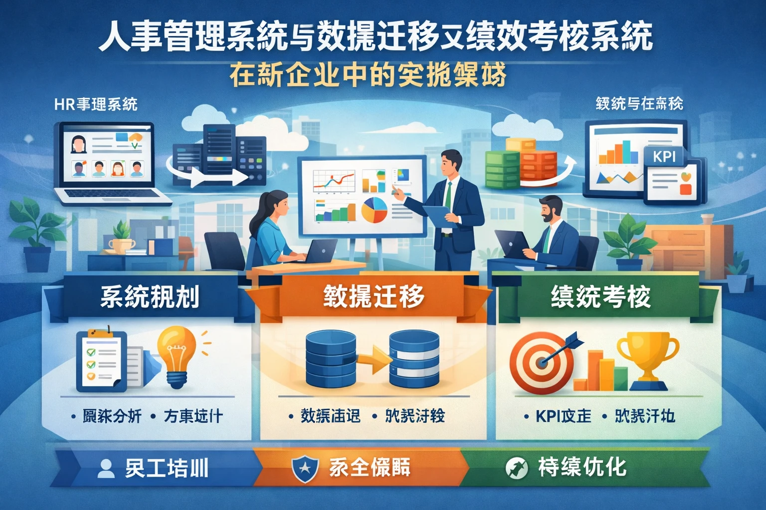 人事管理系统与数据迁移及绩效考核系统在新企业中的实施策略