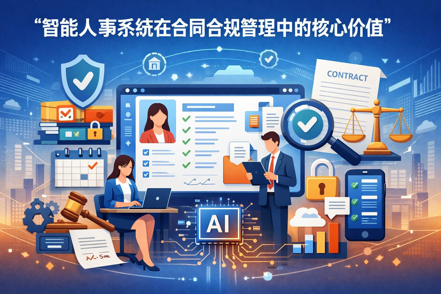 智能人事系统在合同合规管理中的核心价值