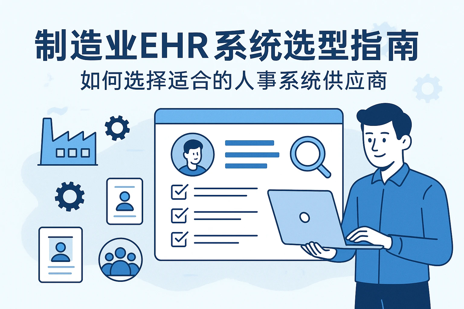 制造业EHR系统选型指南:如何选择适合的人事系统供应商
