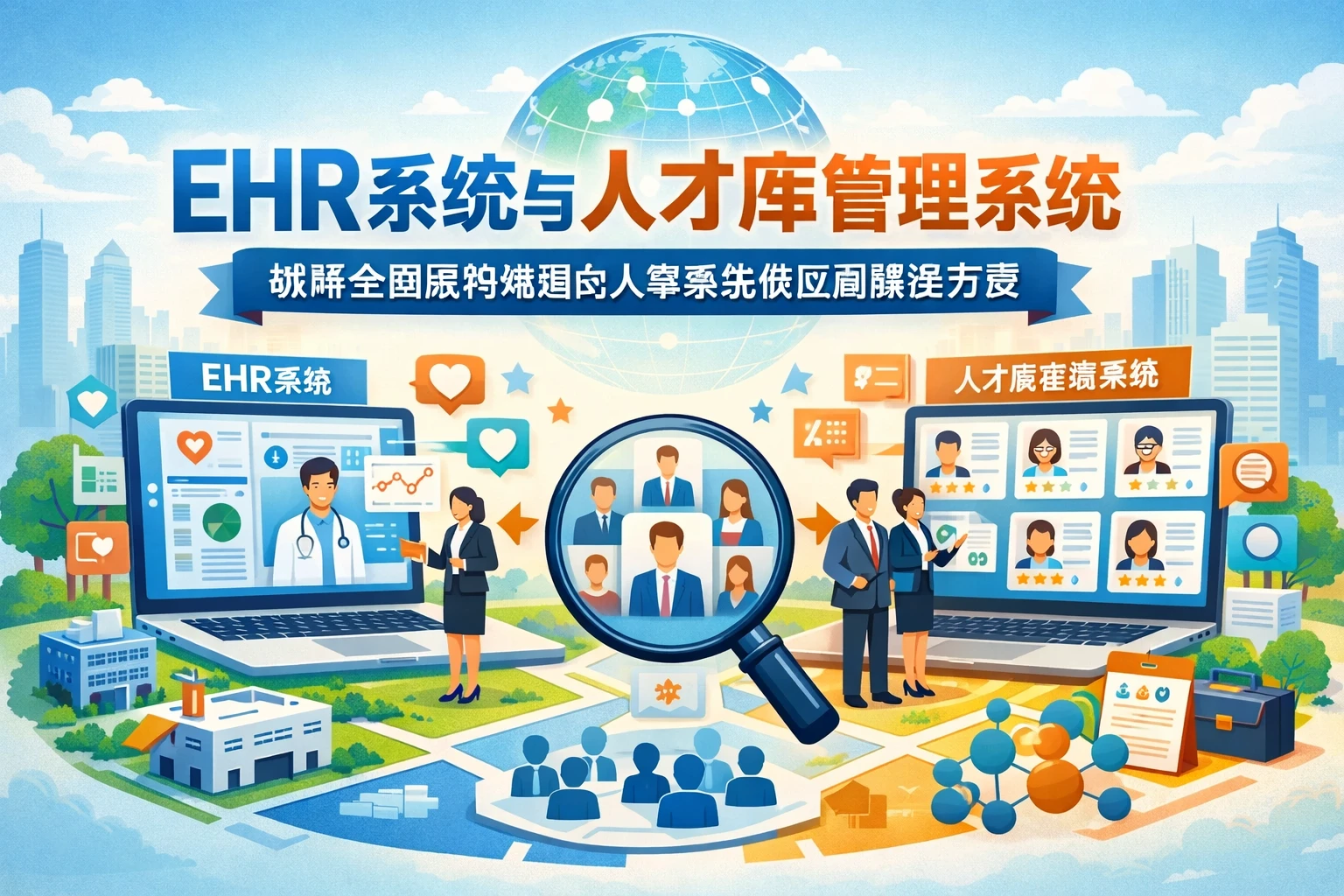 EHR系统与人才库管理系统：破解全国招聘难题的人事系统供应商解决方案