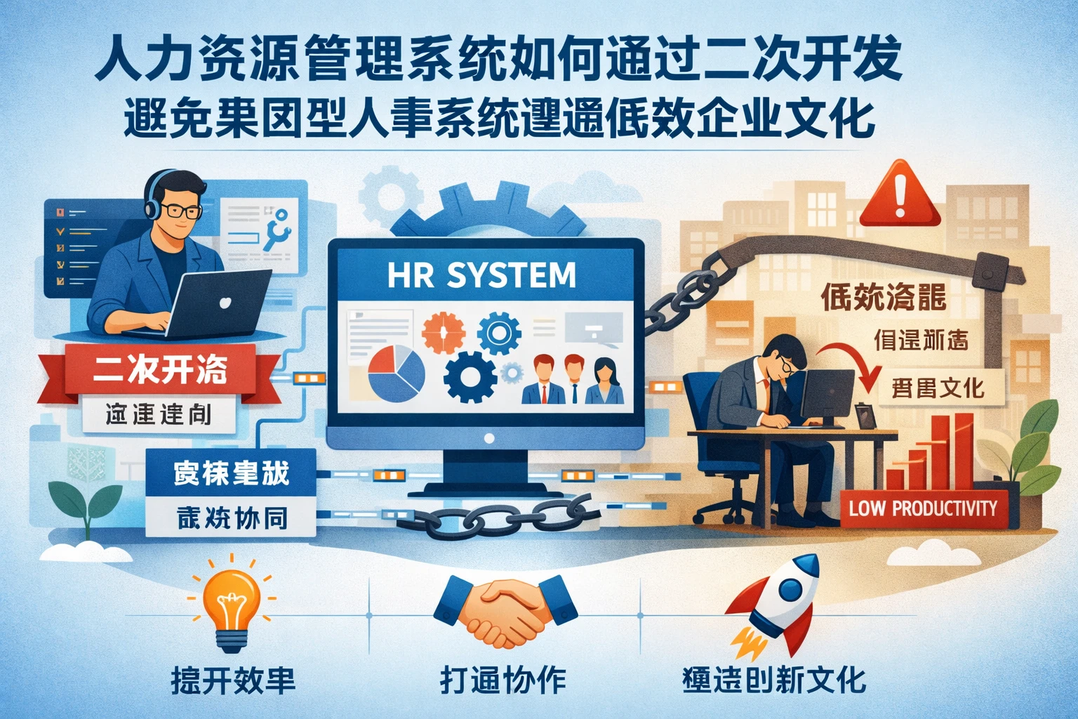 人力资源管理系统如何通过二次开发避免集团型人事系统遭遇低效企业文化