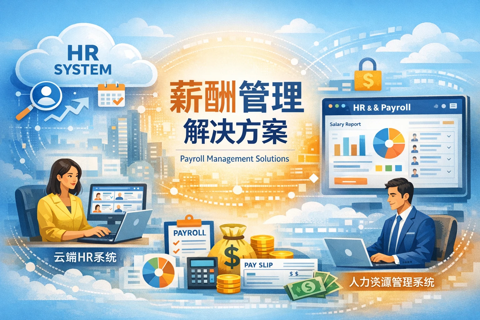 云端HR系统与人力资源管理系统：现代人事系统公司的薪酬管理解决方案