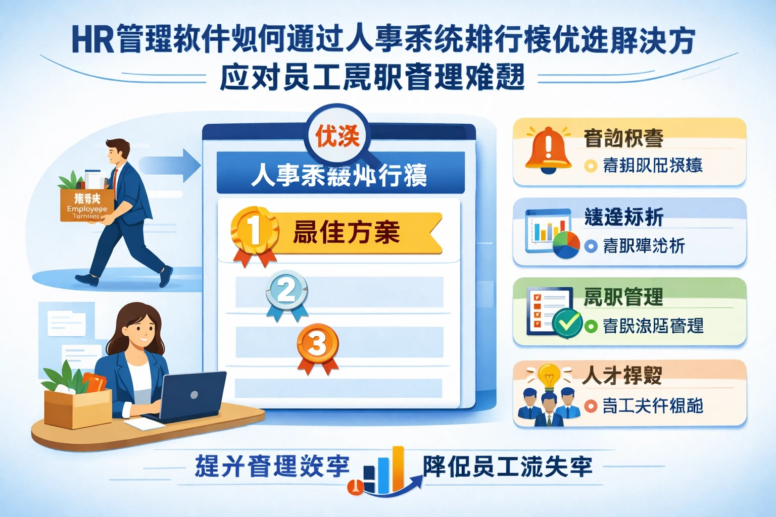 HR管理软件如何通过人事系统排行榜优选解决方案应对员工离职管理难题