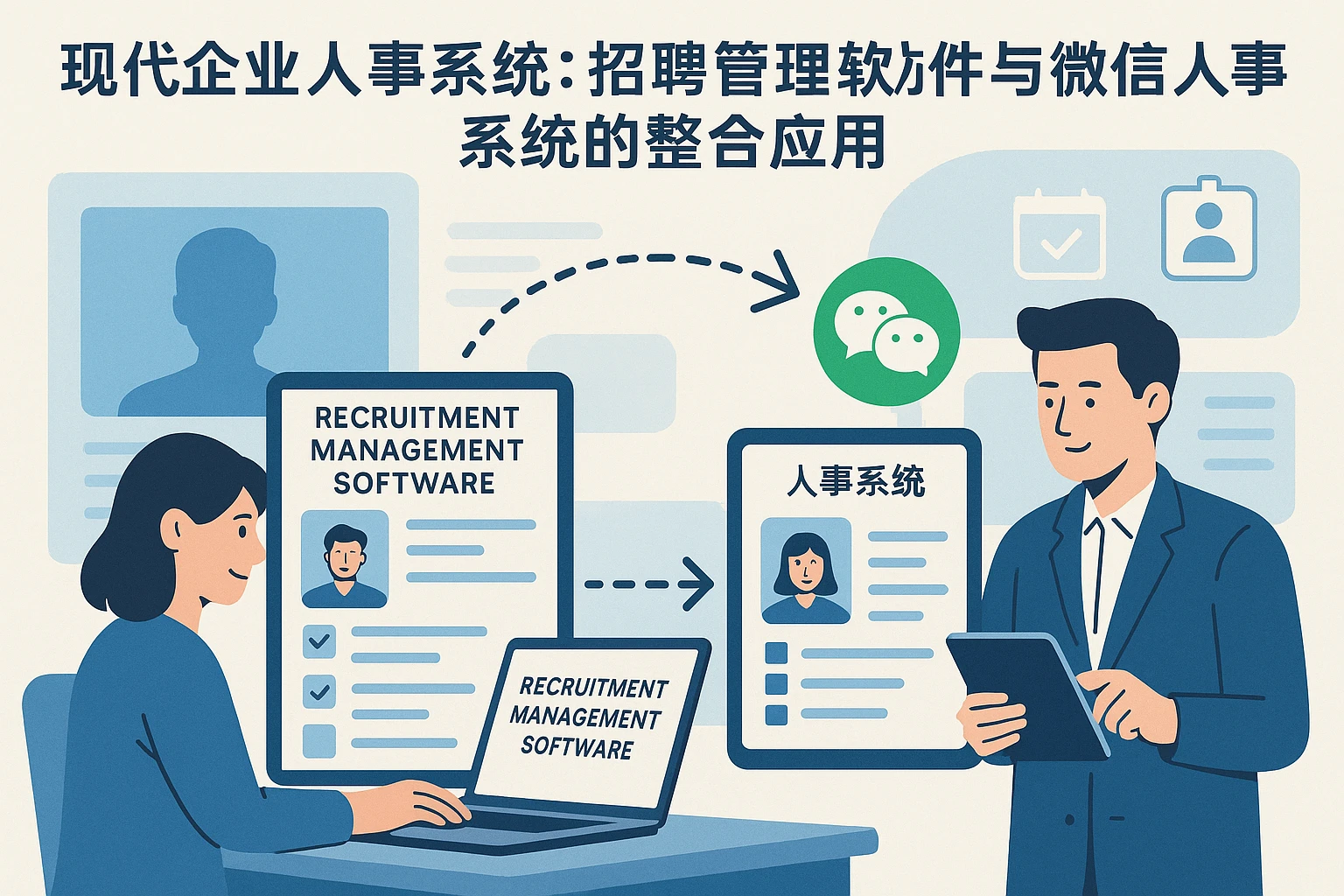 现代企业人事系统：招聘管理软件与微信人事系统的整合应用