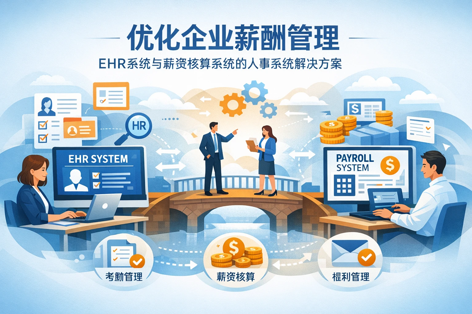 优化企业薪酬管理：EHR系统与薪资核算系统的人事系统解决方案
