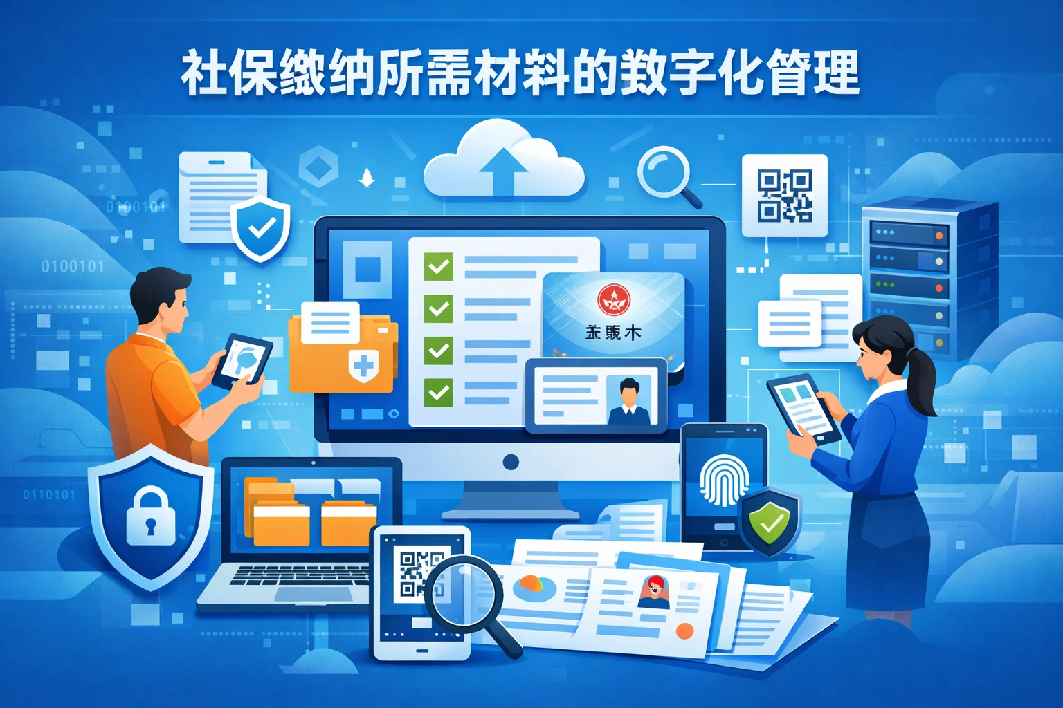 社保缴纳所需材料的数字化管理