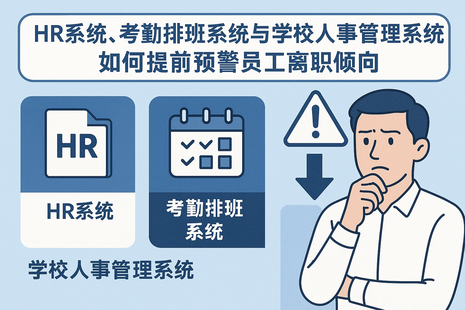 HR系统、考勤排班系统与学校人事管理系统：如何提前预警员工离职倾向
