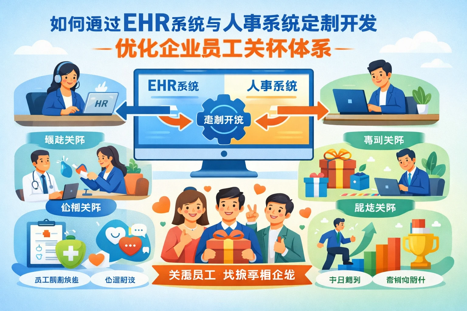 如何通过ehr系统与人事系统定制开发优化企业员工关怀体系