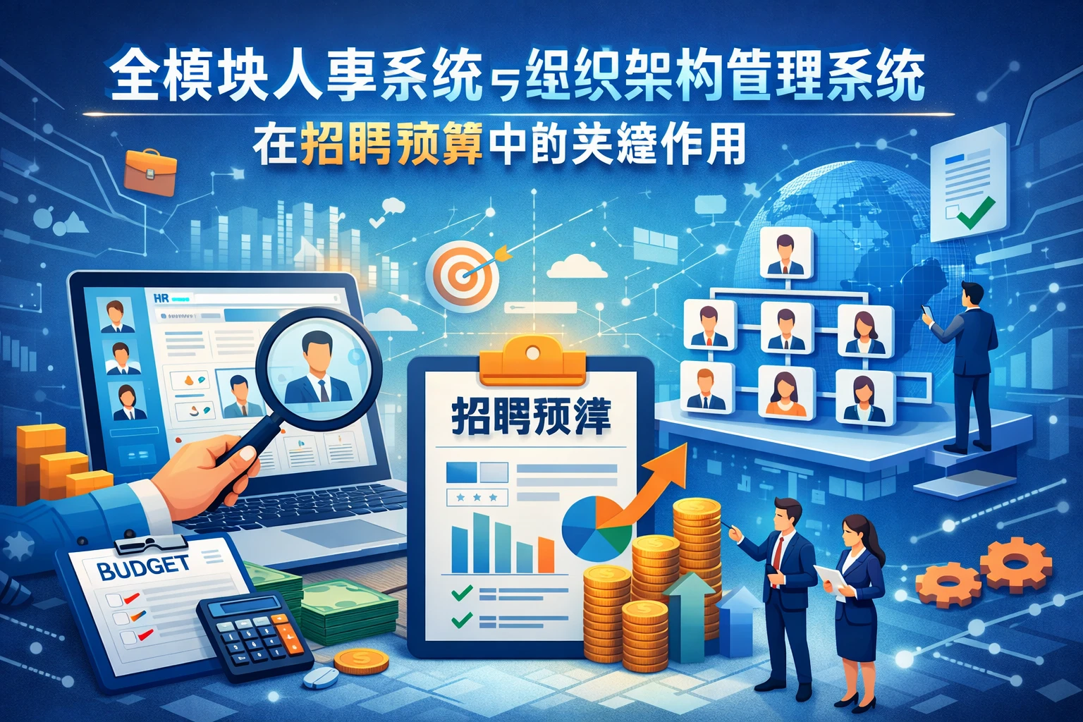 全模块人事系统与组织架构管理系统在招聘预算中的关键作用
