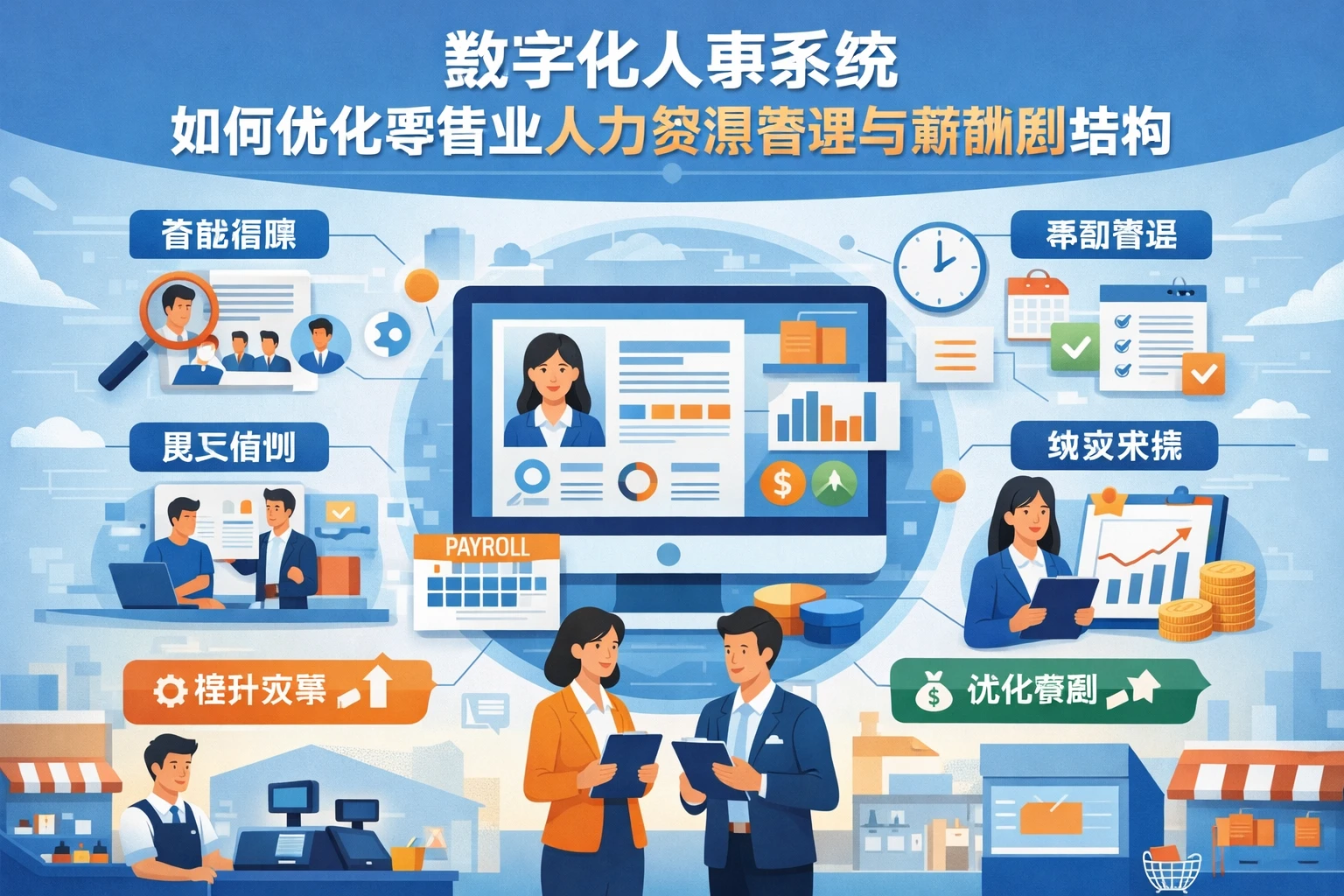 数字化人事系统如何优化零售业人力资源管理与薪酬结构