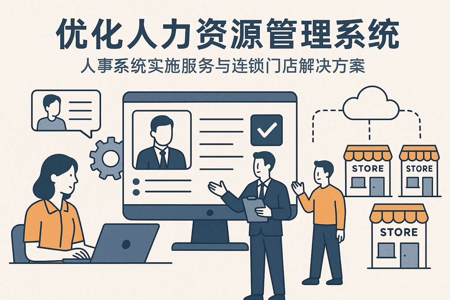 优化人力资源管理系统:人事系统实施服务与连锁门店解决方案
