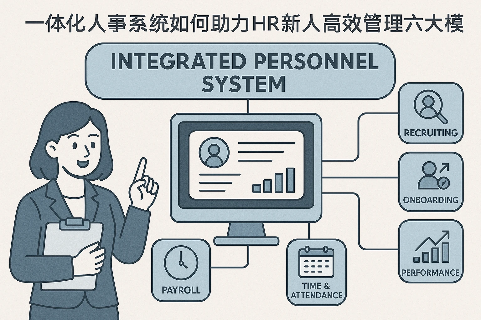 一体化人事系统如何助力HR新人高效管理六大模块