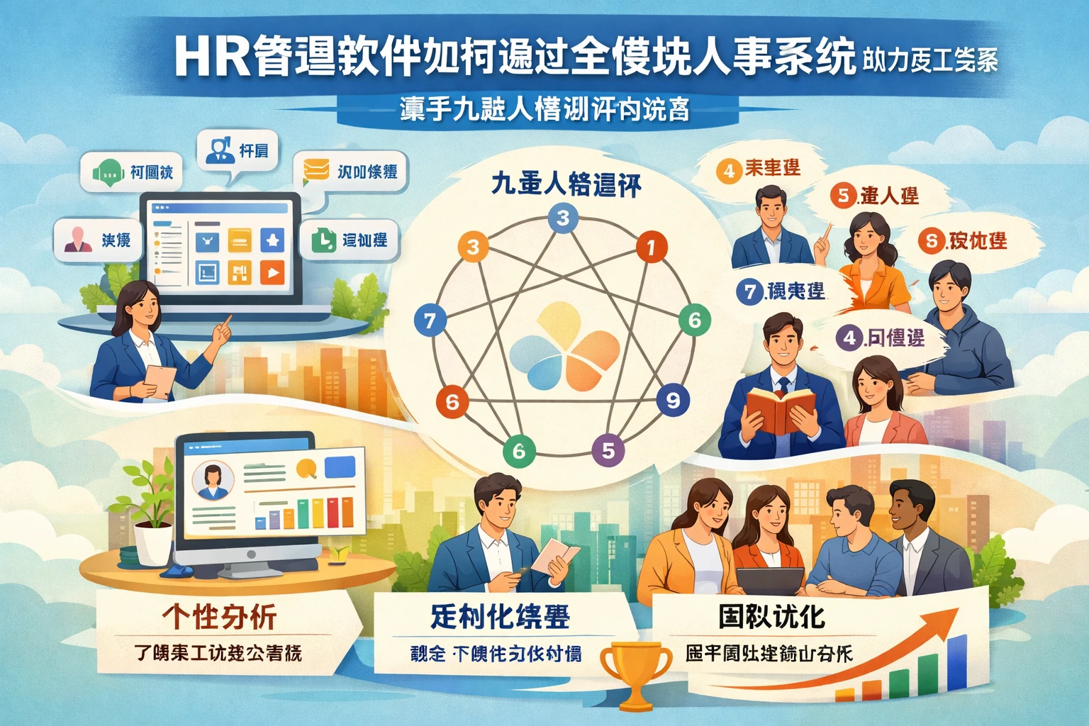 HR管理软件如何通过全模块人事系统助力员工发展——基于九型人格测评的视角