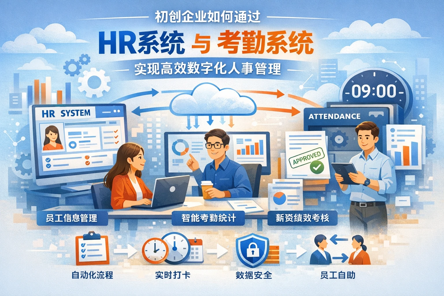初创企业如何通过HR系统与考勤系统实现高效数字化人事管理