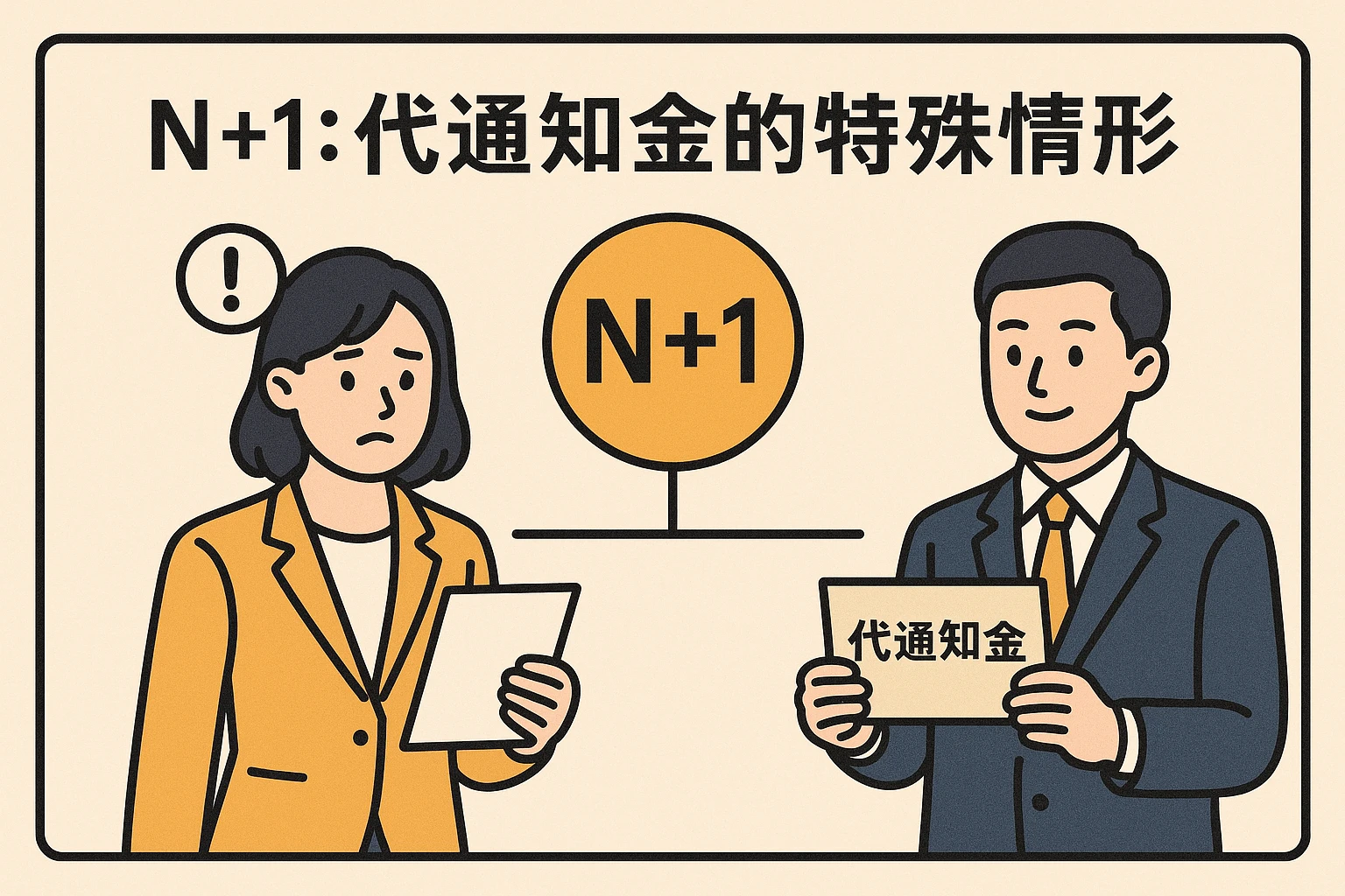 N+1：代通知金的特殊情形