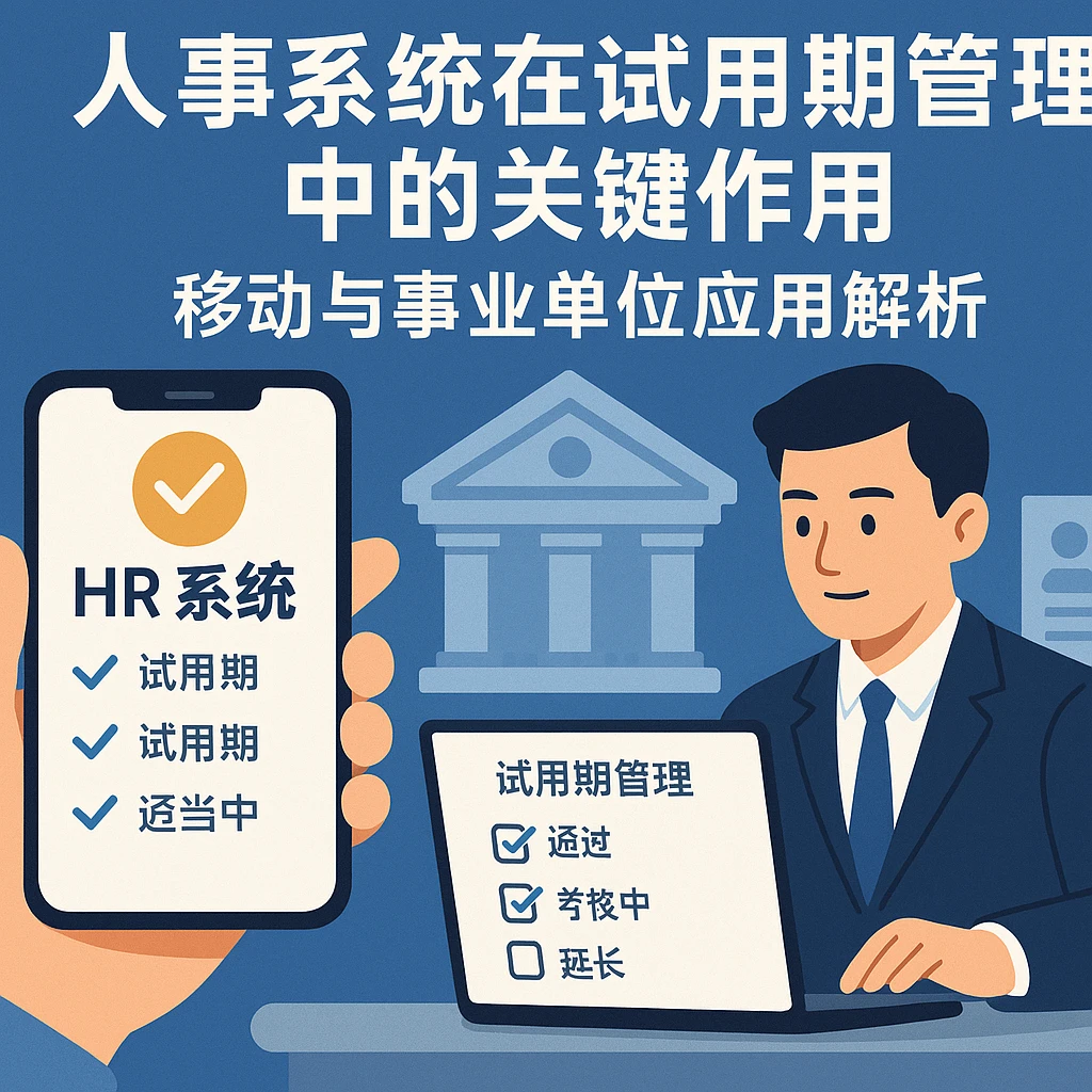 人事系统在试用期管理中的关键作用：移动与事业单位应用解析