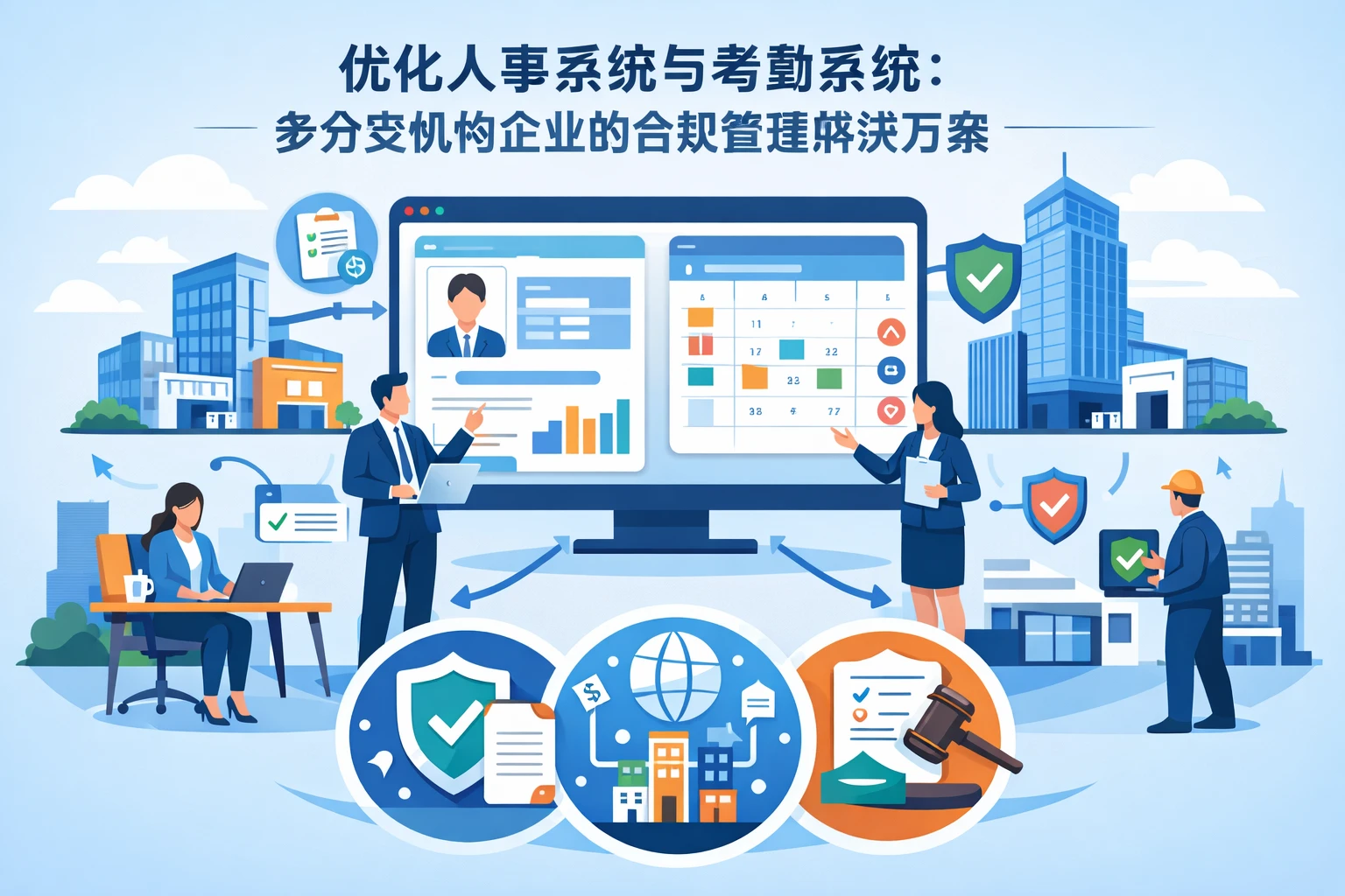 优化人事系统与考勤系统：多分支机构企业的合规管理解决方案
